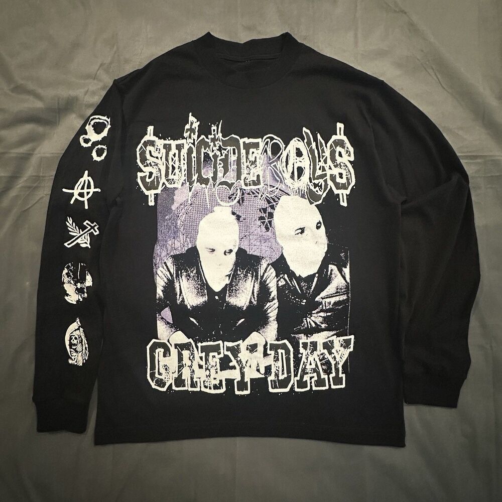 Suicide Boys Grey Day Shirt Mens Medium Music Tour G59 Records Long Sleeve 2023